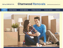 Tablet Screenshot of charnwood-removals.co.uk